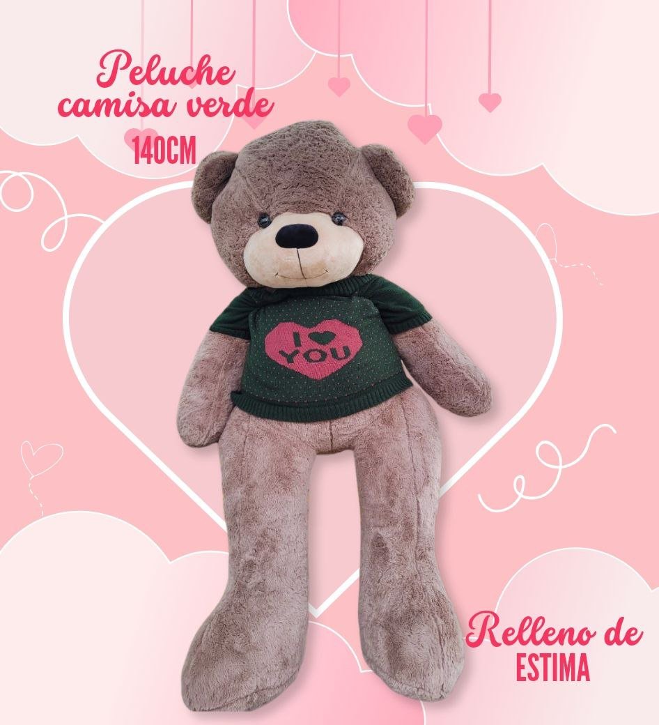 Peluche oso con camiseta 140cm