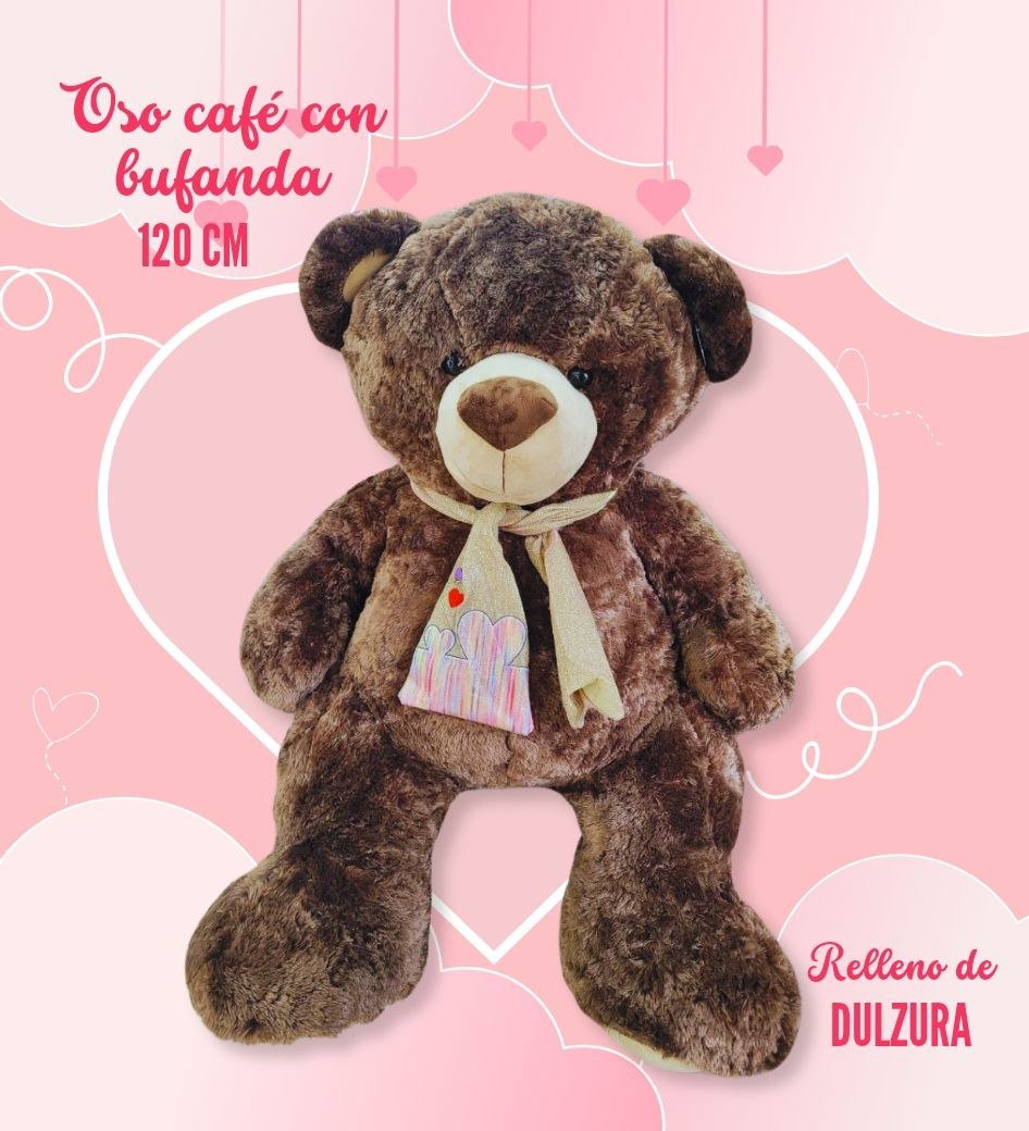 Peluche oso con bufanda 120cm